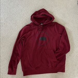 The North Face Red Hoodie Sweatshirt Casual